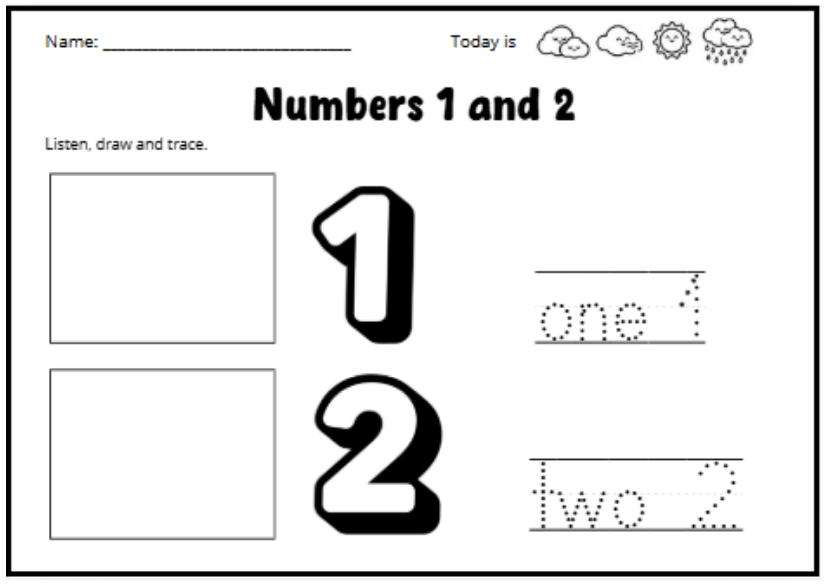 Kindergarten English Workbook